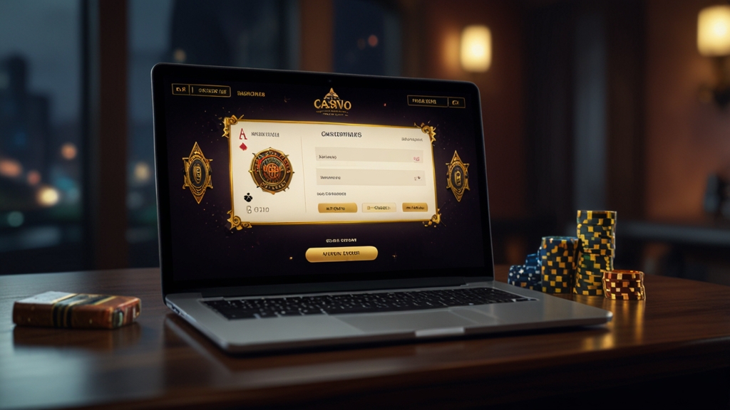 Casino registration screen highlighting a promo code field and bonus confirmation
