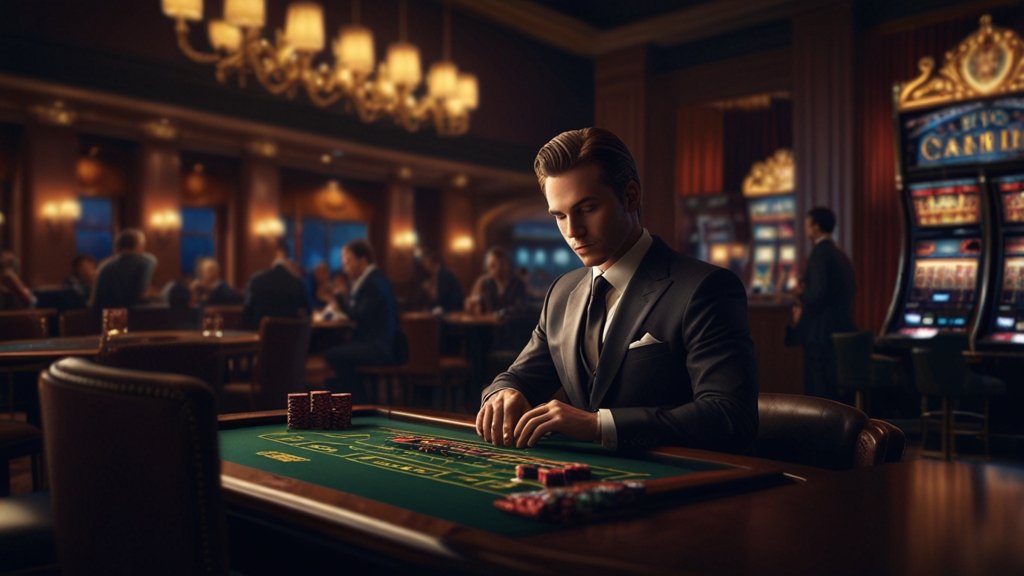 Player filling out a casino sign-up form on a laptop in a dark setting