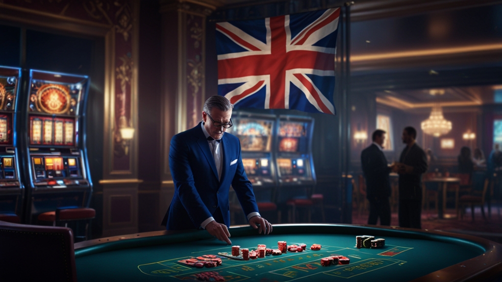 UK player viewing a casino login screen with a verification prompt